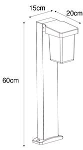 Lampă de exterior modernă în picioare neagră 60 cm IP54 - Chimay