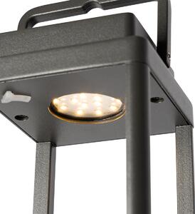 Lampă de masă pentru exterior gri închis cu LED reîncărcabilă - Yara