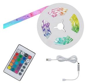 Bandă LED RGB dimabilă 6,6m LED/6W/USB Brilo + telecomandă