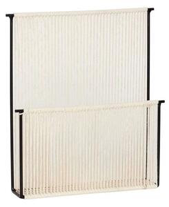 String Wall Magazine Holder Black/White - Hübsch