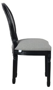 Set 2 scaune baroc Beatrice negru/gri 57/54/97 cm