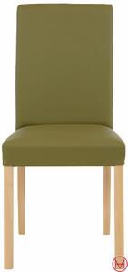 Set 2 scaune Nina verzi piele ecologica 44/52,5/90 cm