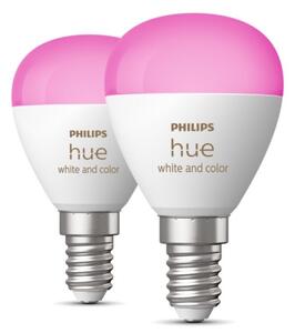SET 2x bec LED RGBW dimabil Philips Hue WACA P45 E14/5,1W/230V