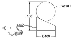 Lampă LED tactilă dimabilă GRAVITY LED/5W/230V alb Fabas Luce 3360-30-102