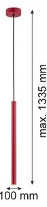 Lustră LED pe cablu RIO LED/4,2W/230V 3000K roșu Argon 8331