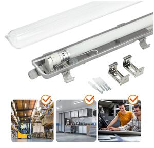 Brilagi -LED Tech. corp de iluminat fluorescent OPTIMA T8 1xG13/18W/230V 4000K IP65 128 cm