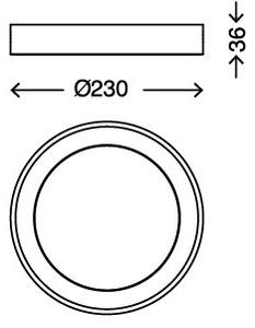 Briloner 7300-012 - Plafonieră LED LED/18W/230V