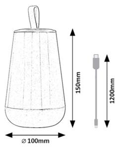 Lampă LED RGB dimabilă de masă FRANCO LED/2W/5V 3000K Rabalux 76019