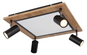 Spot LED ULLA 4xGU10/5W + LED/24W/230V Globo 67306D2
