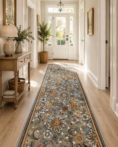 Traversa Model Print Boston, Gri , Suport Pasla, Latime 80 cm, 820 gr mp