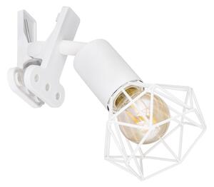 Lampă de perete cu clemă XARA I 1xE14/40W/230V alb Globo 54802WK