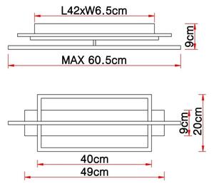 Plafonieră BEATRIX LED/28W/230V Globo 67296D