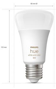 Set 2x LED bec Philips Hue WACA A60 E27/6,5W/230V dimabil 2000-6500K