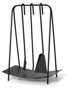 Port Fireplace Tools Black - Ferm Living