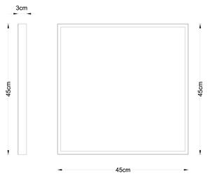 Plafonieră LED TIBEY LED/30W/230V 45x45 cm Globo 12382-30