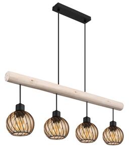 Lustră pe cablu PAULO 4xE27/15W/230V Globo 15534-4H