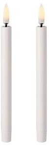 Lumânare Taper Mini LED 2 pcs. 1,3x13 cm Nordic White - Uyuni Lighting