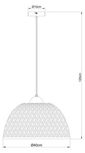 Lustră pe cablu COLLY 1xE27/15W/230V bambus Globo 15767H1