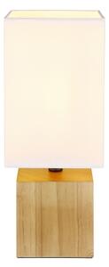 Lampă de masă VALENTINO 1xE27/7W/230V alb/maro Globo 21628W