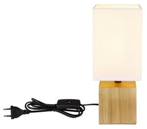 Lampă de masă VALENTINO 1xE27/7W/230V alb/maro Globo 21628W