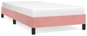 Cadru de pat, roz, 80x200 cm, catifea