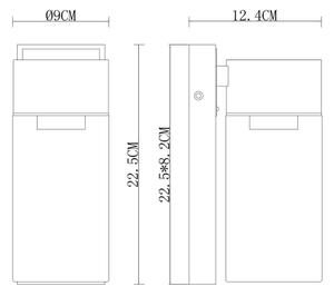 Aplică de exterior ETSI 1xE27/40W/230V IP44 Globo 31975