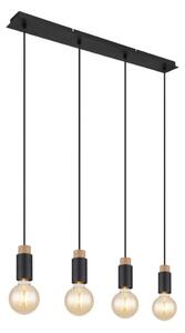 Lustră pe cablu MATTI 4xE27/40W/230V Globo 54045-4H