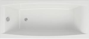 Cada baie incastrata Cersanit Virgo, 180 x 80 cm, dreptunghiulara, alb lucios 1800x800 mm