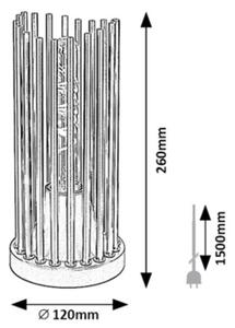 Lampadar ROXAS 1xE27/40W/230V Rabalux 74021