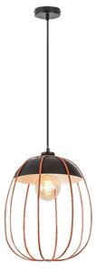 Lustră pe cablu SVENS 1xE27/60W/230V negru/portocaliu Rabalux 72034