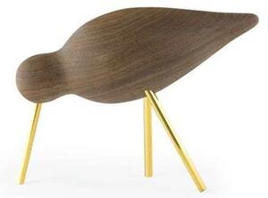 Shorebird Sculptură Medium Walnut Brass - Normann Copenhagen