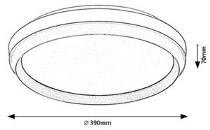 Rabalux 71159 - Plafonieră LED FONTANA LED/24W/230V 3000K