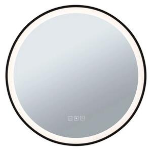 Mirra LED Illuminated Oglindă IP44 Dim. Round Black/Mirror - Paulmann