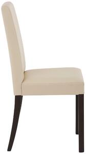 Set 2 scaune Nina bej piele ecologica 44/52,5/90 cm