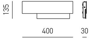 Aplică LED DOHA LED/15W/230V crom Gea Luce DOHA A P A