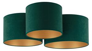 Duolla - Plafonieră ROLLER TRIO 3xE27/60W/230V verde/auriu
