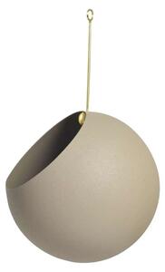 Globe Ghiveci Pentru Plante Ø17xH28 Taupe/Gold - AYTM