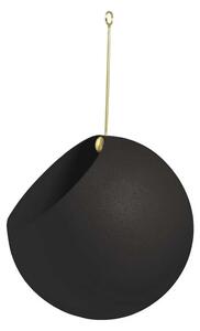 Globe Ghiveci Pentru Plante Ø17xH28 Black/Gold - AYTM