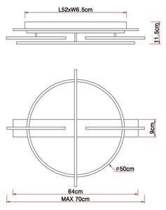 Plafonieră BEATRIX LED/44W/230V Globo 67295D1