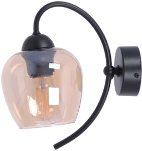 Kaja Diuna lampă de perete 1x60 W negru-chihlimbar K-5192