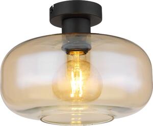 Globo Lighting Giuseppe lampă de tavan 1x40 W negru-chihlimbar 15566DA