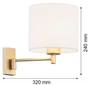 Argon Dolce lampă de perete 1x15 W alb-auriu 8370