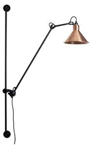 214 Aplică de Perete Conic Black/Raw Copper - Lampe Gras