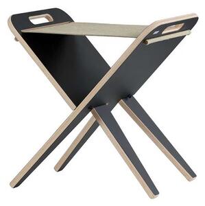 Klaburet Stool Black/Linen - Piet Hein