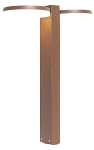 Lampă de exterior în picioare maro ruginie 50 cm cu LED 2 lumini IP44 - Esmee