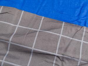 Lenjerie de pat din bumbac albastru CALIBRE + fata de perna 40 x 50 cm gratuit