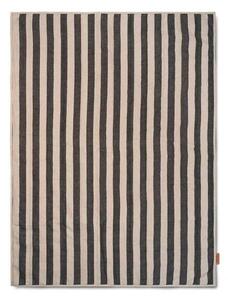 Grand Quilted Blanket Sand/Black - Ferm Living
