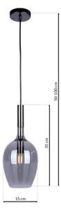 Lustră pe cablu LUGANO 1xE14/40W/230V gri