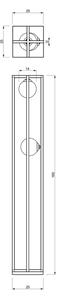 Lampadar DIEGO 2xE14/40W/230V negru