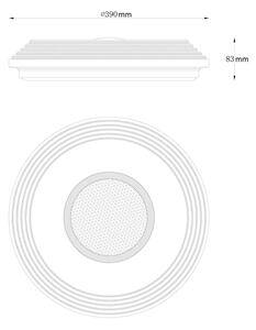Plafonieră LED dimabilă LED/24W/230V 2700-6500K Globo 41293-24 + telecomandă